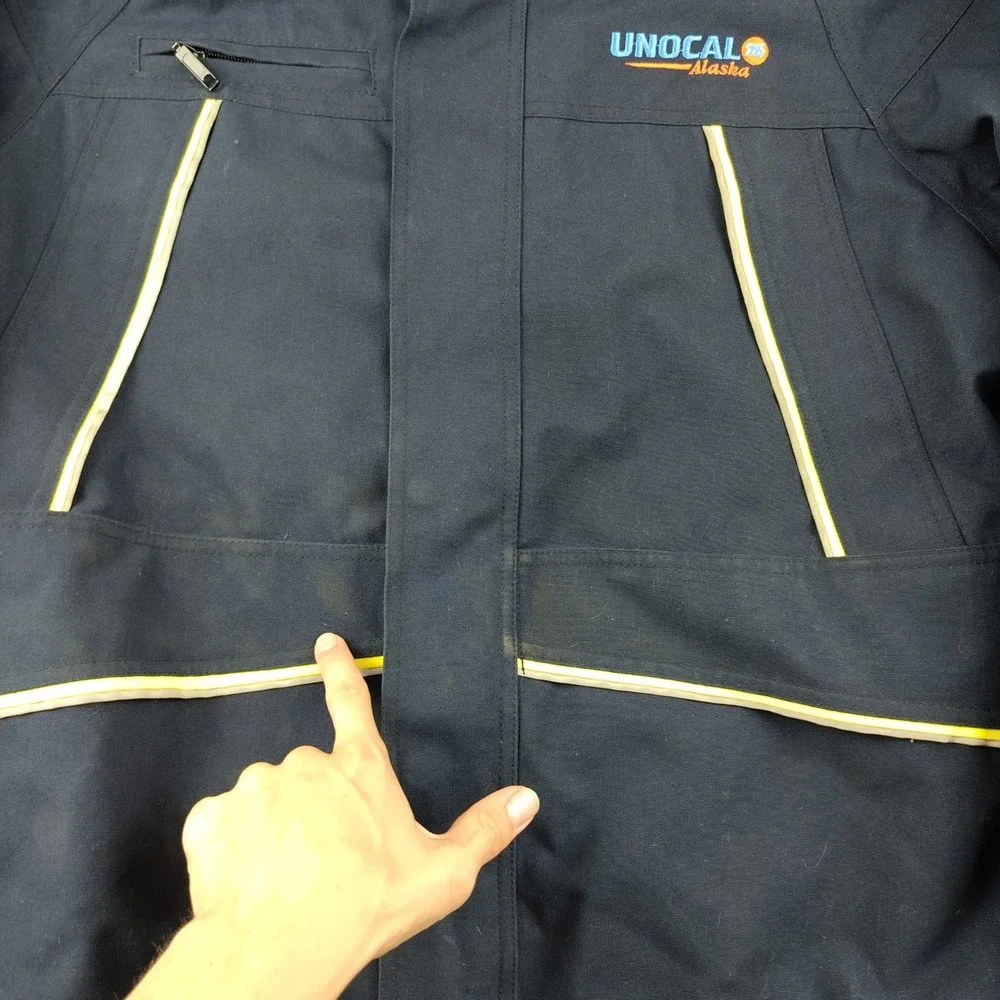 ActionWest Jacket Mens XLT Navy Blue FR Flame Resistant Coat